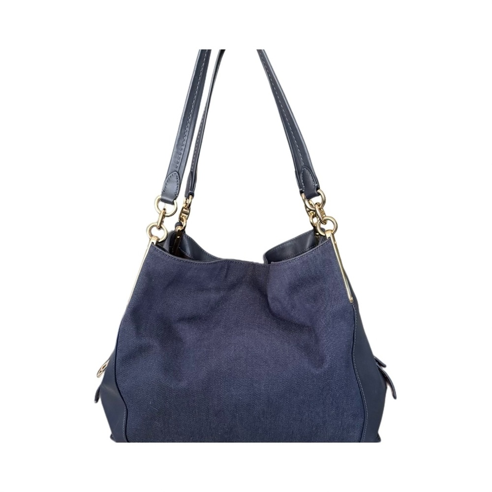 Coach Dalton 31 Horse and Carriage Jacquard Shoulder Bag - Blue Denim. LIKE NEW - Picture 2 of 13